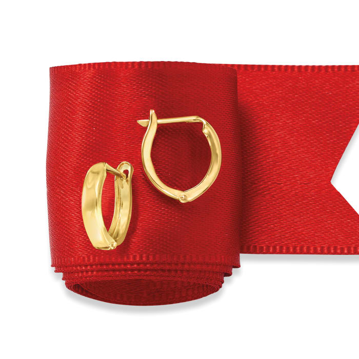 14kt Yellow Gold Huggie Hoop Earrings