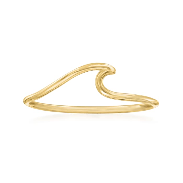 14kt Yellow Gold Wave Ring