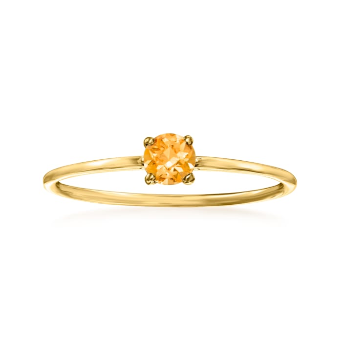 .20 Carat Citrine Ring in 14kt Yellow Gold
