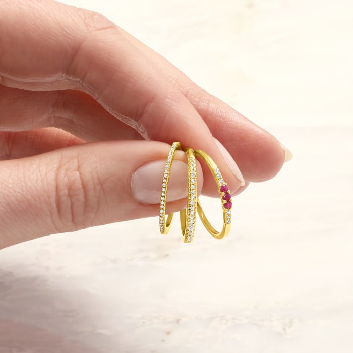 .15 ct. t.w. Diamond Stackable Ring in 14kt Yellow Gold