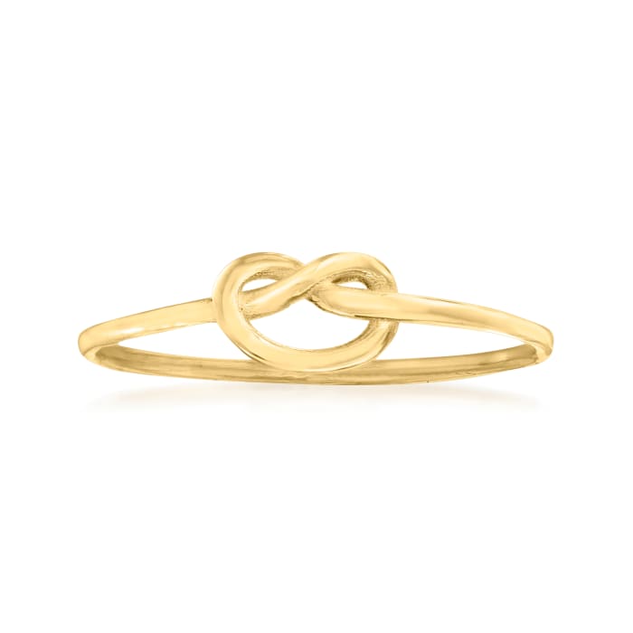Italian 14kt Yellow Gold Love Knot Ring
