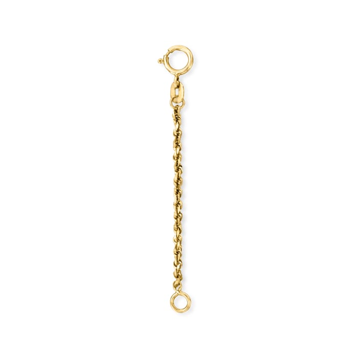 1.8mm 14kt Yellow Gold Rope-Chain Necklace Extender