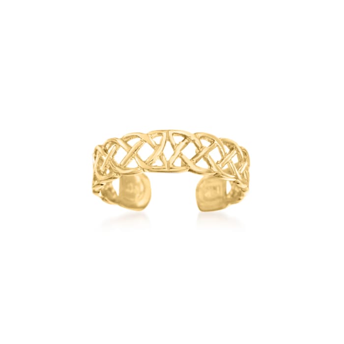 14kt Yellow Gold Celtic Knot Toe Ring