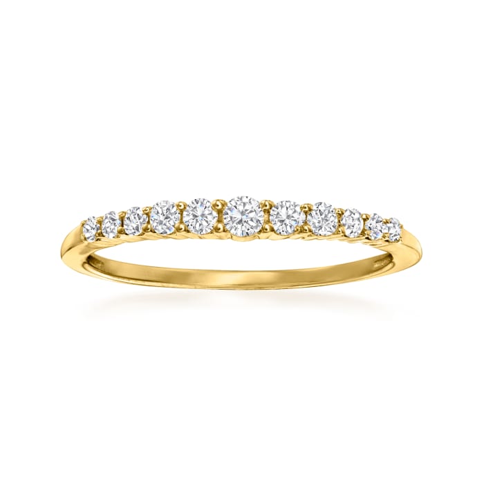 .25 ct. t.w. Diamond Graduated Ring in 14kt Yellow Gold
