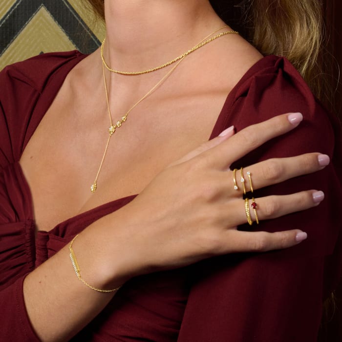 Italian 14kt Yellow Gold Patterned Ring