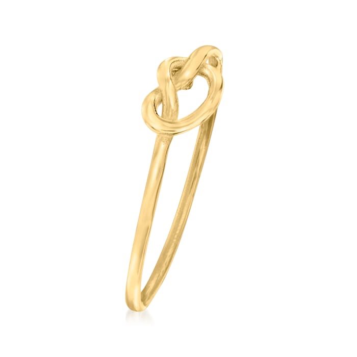 Italian 14kt Yellow Gold Love Knot Ring