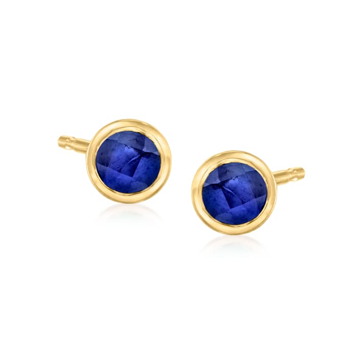 .40 ct. t.w. Sapphire Stud Earrings in 14kt Yellow Gold