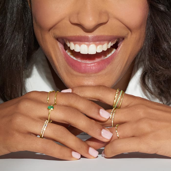 .33 ct. t.w. Emerald Eternity Band in 14kt Yellow Gold