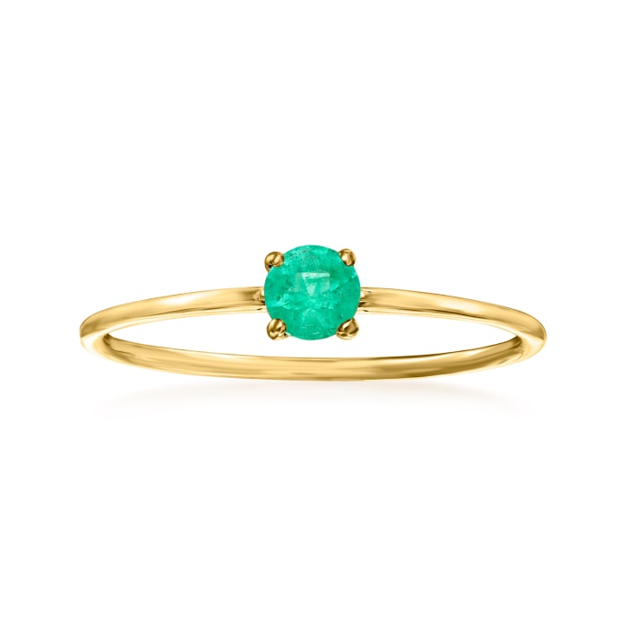 .20 Carat Emerald Ring in 14kt Yellow Gold