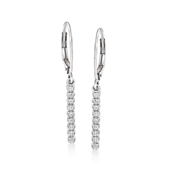 .20 ct. t.w. Diamond Linear Drop Earrings in Sterling Silver