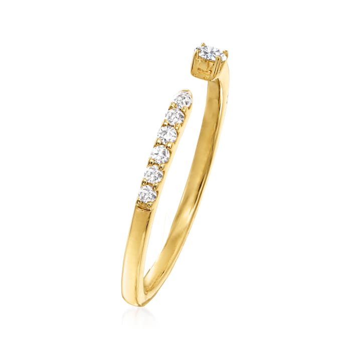 .12 ct. t.w. Diamond Open-Band Ring in 14kt Yellow Gold