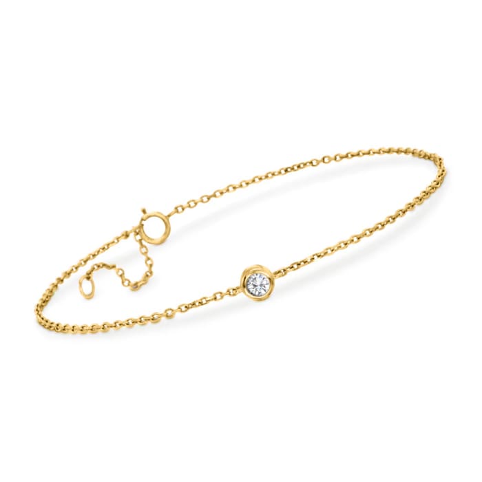 .20 Carat Diamond Station Bracelet in 14kt Yellow Gold