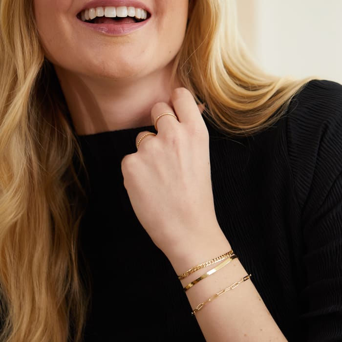 Italian 14kt Yellow Gold Beaded Ring
