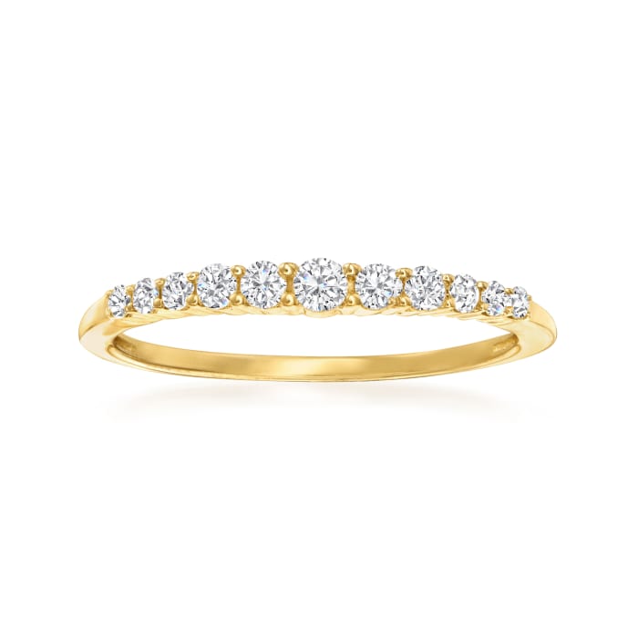 .25 ct. t.w. Diamond Graduated Ring in 14kt Yellow Gold