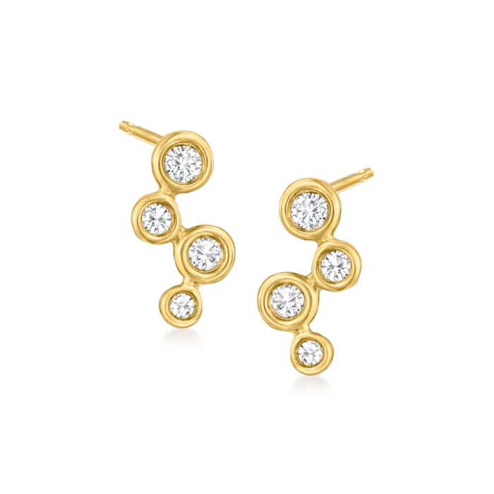 .15 ct. t.w. Diamond Multi-Circle Earrings in 14kt Yellow Gold