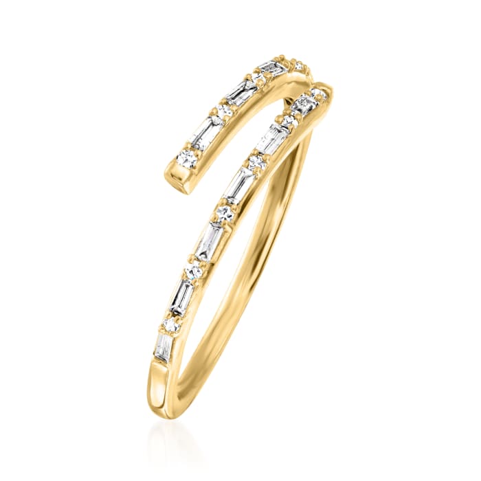 .23 ct. t.w. Diamond Bypass Ring in 14kt Yellow Gold