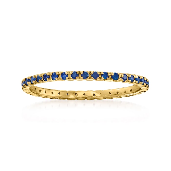 .33 ct. t.w. Sapphire Eternity Band in 14kt Yellow Gold
