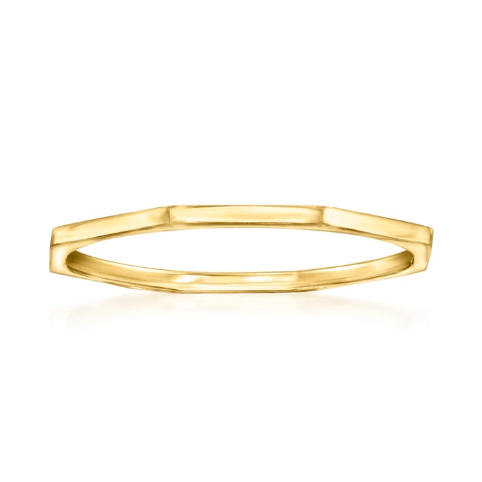 Italian 14kt Yellow Gold Geometric Ring