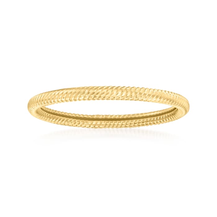 14kt Yellow Gold Roped Ring