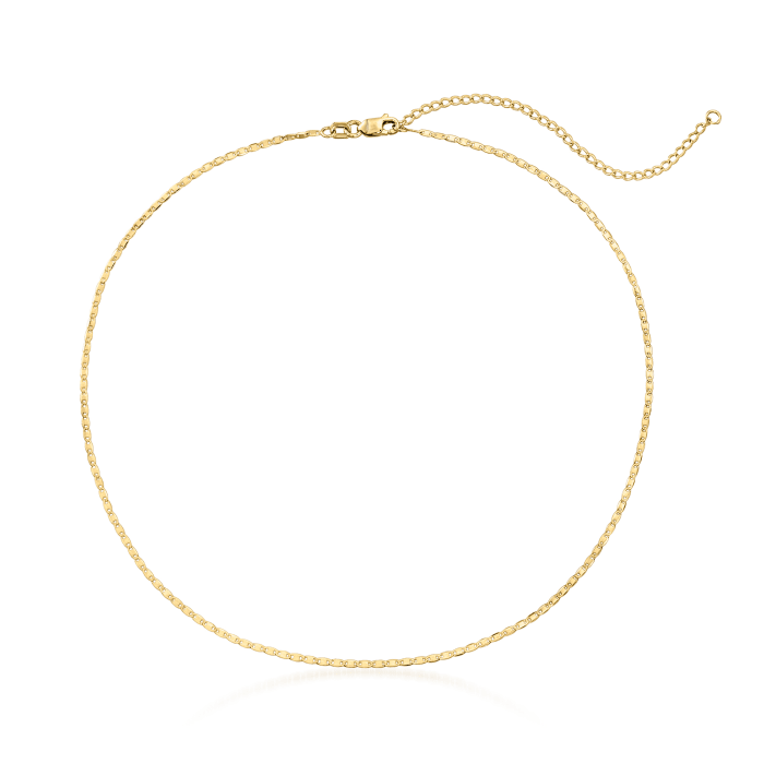 14kt Yellow Gold Lumachina-Chain Choker Necklace