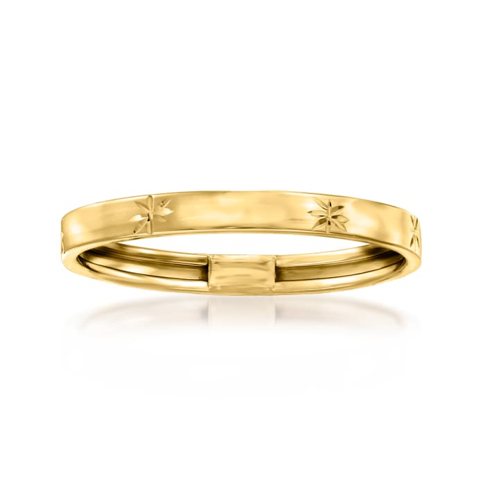 Italian 14kt Yellow Gold Starburst Ring