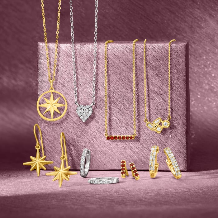 Italian 14kt Yellow Gold North Star Necklace