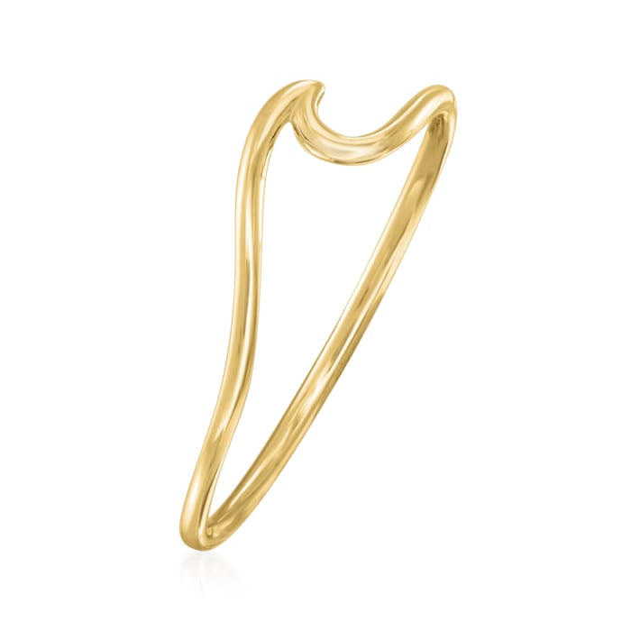 14kt Yellow Gold Wave Ring